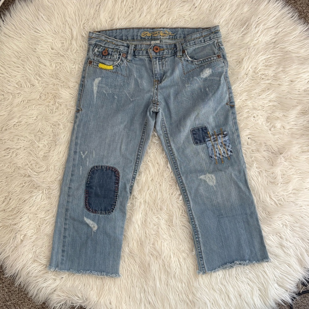 Y2k Old Navy Patchwork Capris - image 2